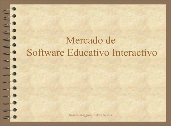 Mercado de Software Educativo Interactivo