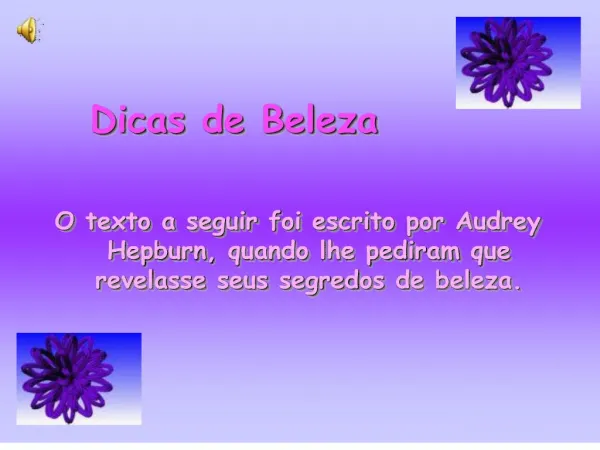 Dicas de Beleza