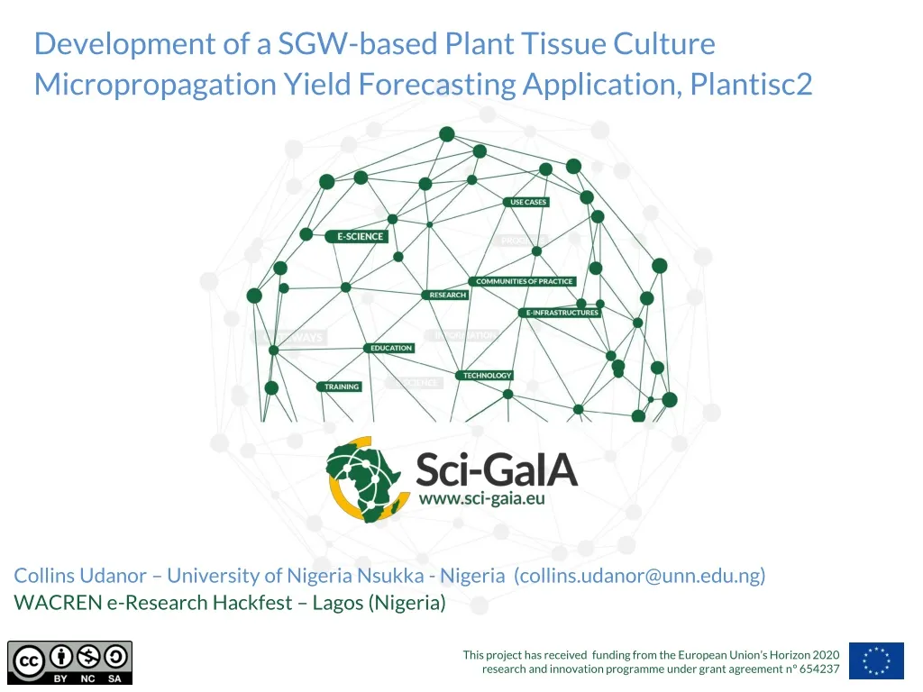 development of a sgw based plant tissue culture