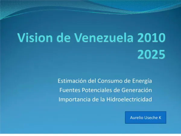 Vision de Venezuela 2010 2025