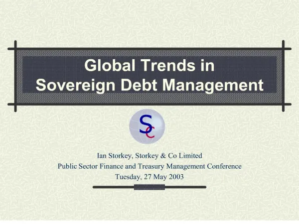 Global Trends in Sovereign Debt Management