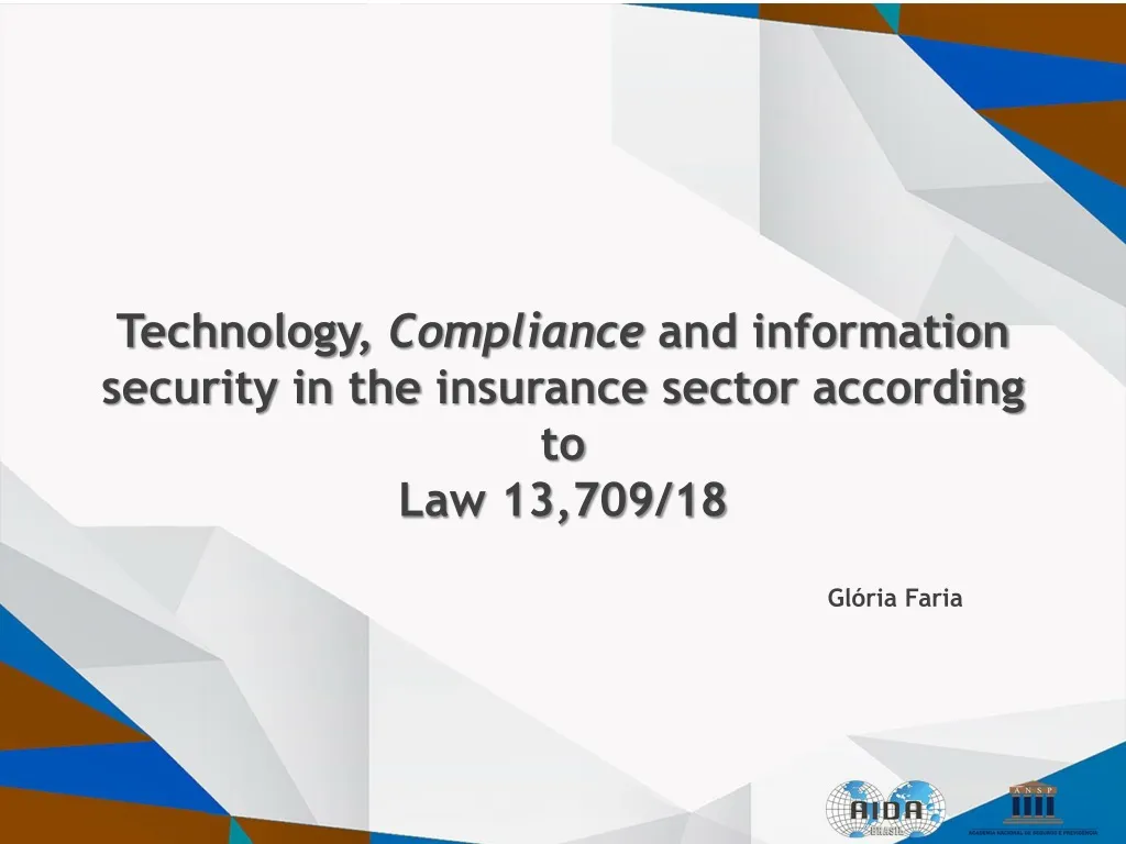 technology compliance and information security in the insurance sector according to law 13 709 18