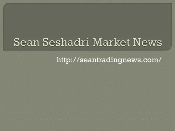 Sean Seshadri Best Stock Tips