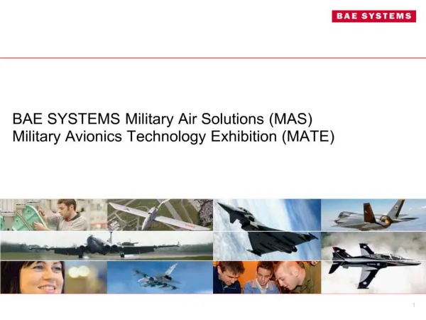 BAE SYSTEMS Military Air Solutions MAS Military Avionics Technology Exhibition MATE