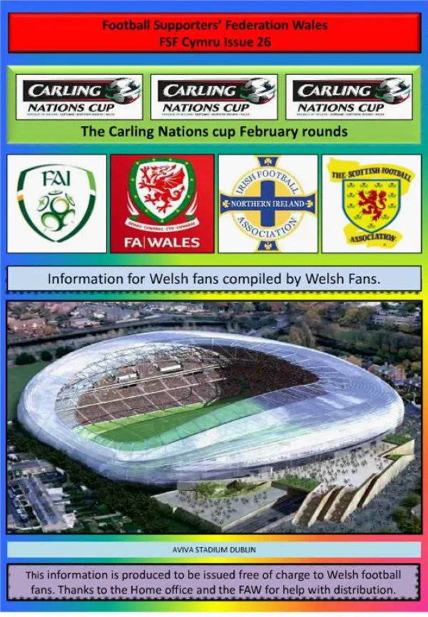Football Supporters Federation Wales FSF Cymru Issue 26