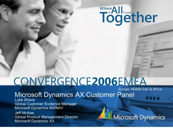Microsoft Dynamics AX Customer Panel