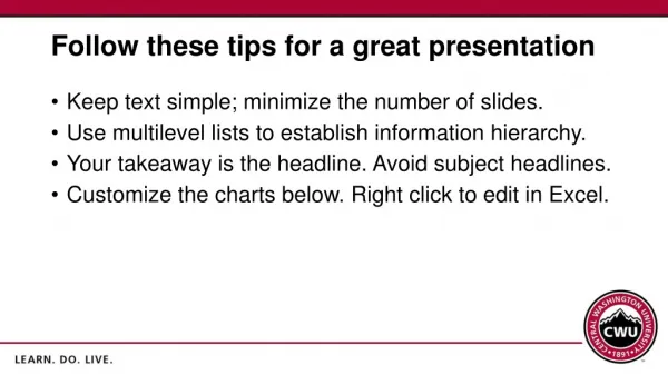 Follow these tips for a great presentation