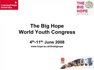 The Big Hope World Youth Congress