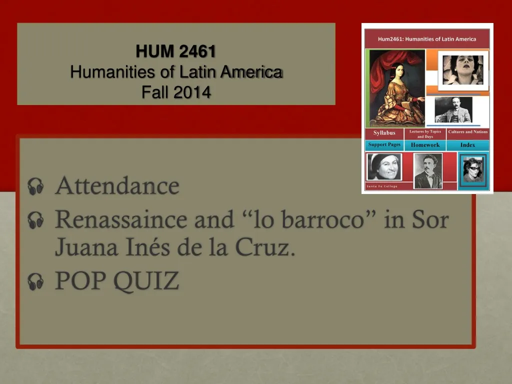 hum 2461 humanities of latin america fall 2014