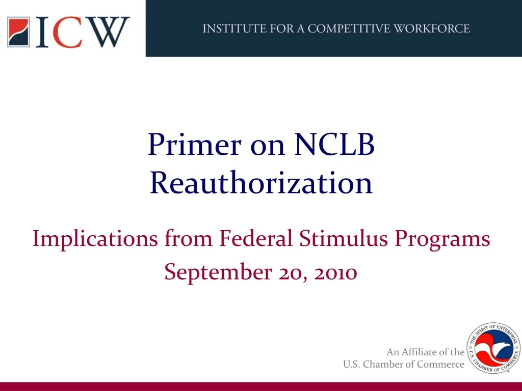 primer on nclb reauthorization