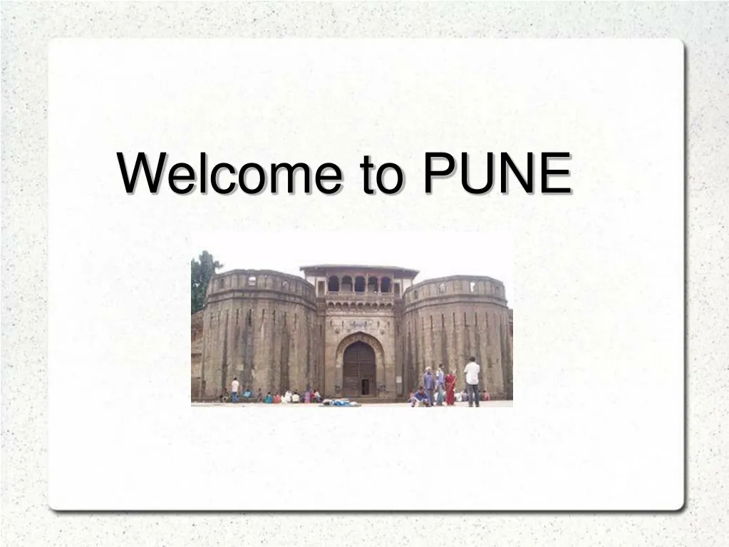 welcome to pune
