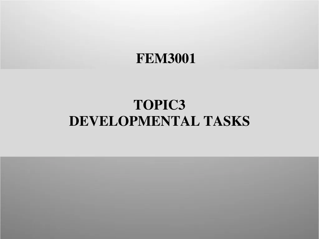 topic3 developmental tasks