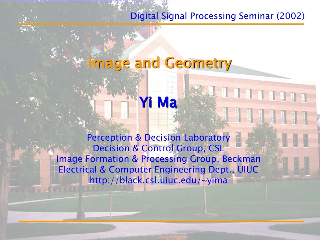 digital signal processing seminar 2002