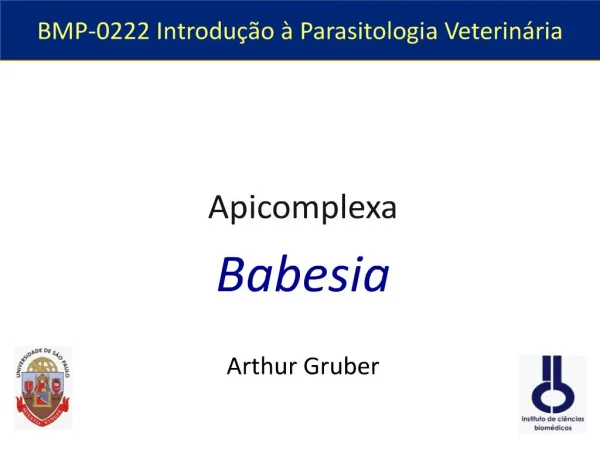 BMP-0222 Introdu o Parasitologia Veterin ria