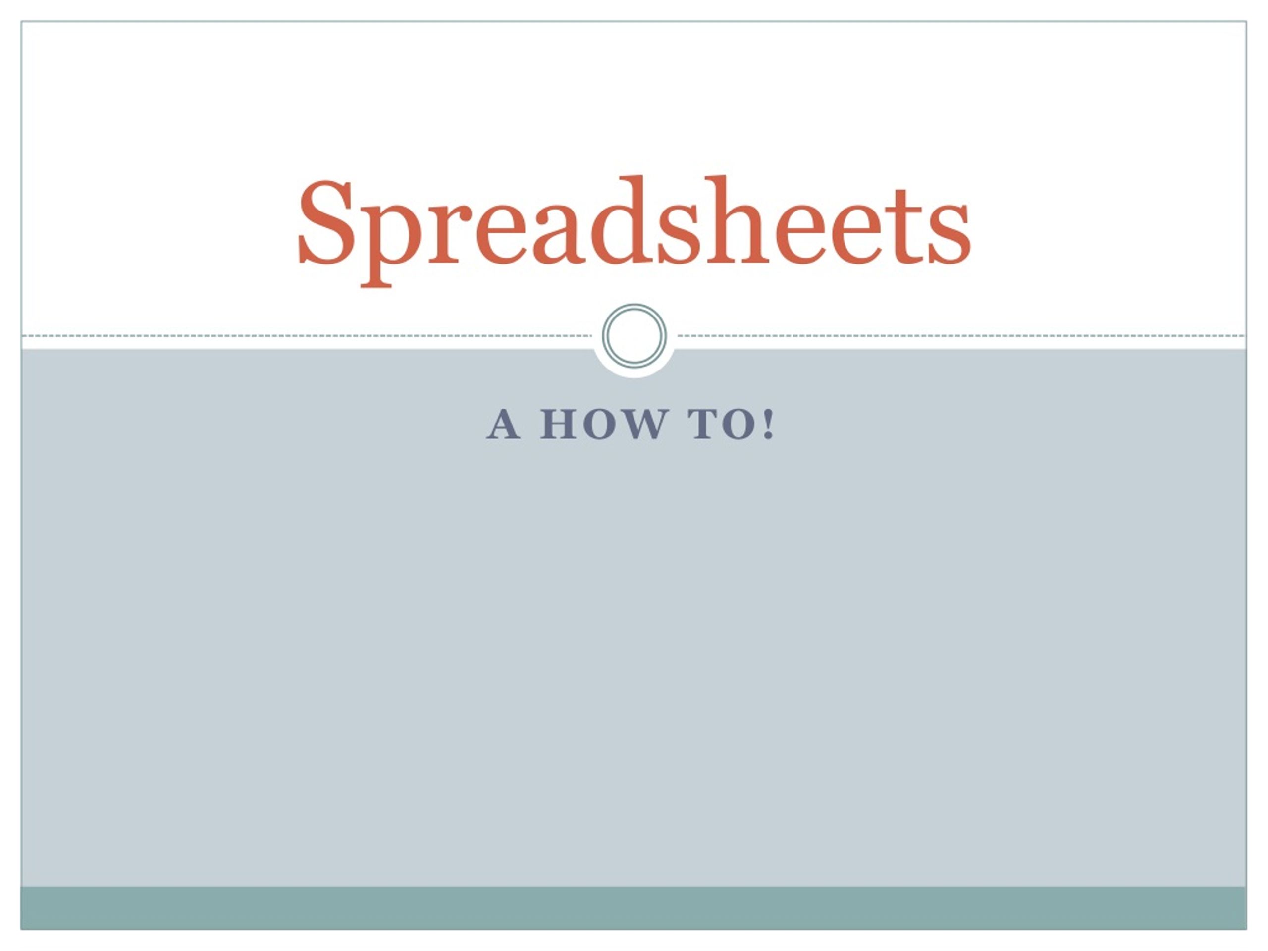 PPT - Spreadsheets PowerPoint Presentation, free download - ID:201782