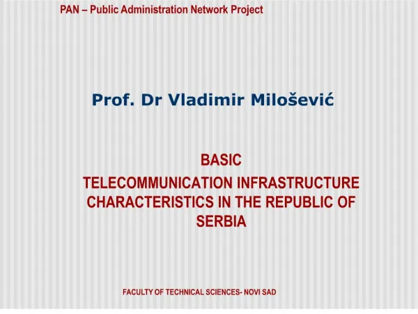 Prof. Dr Vladimir Milo evic