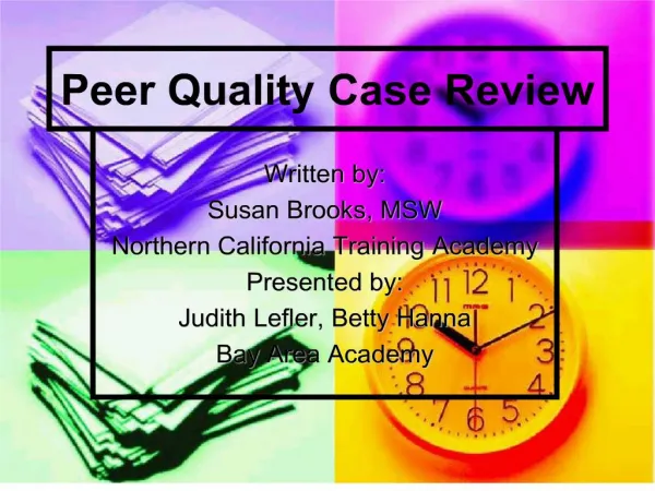 Peer Quality Case Review