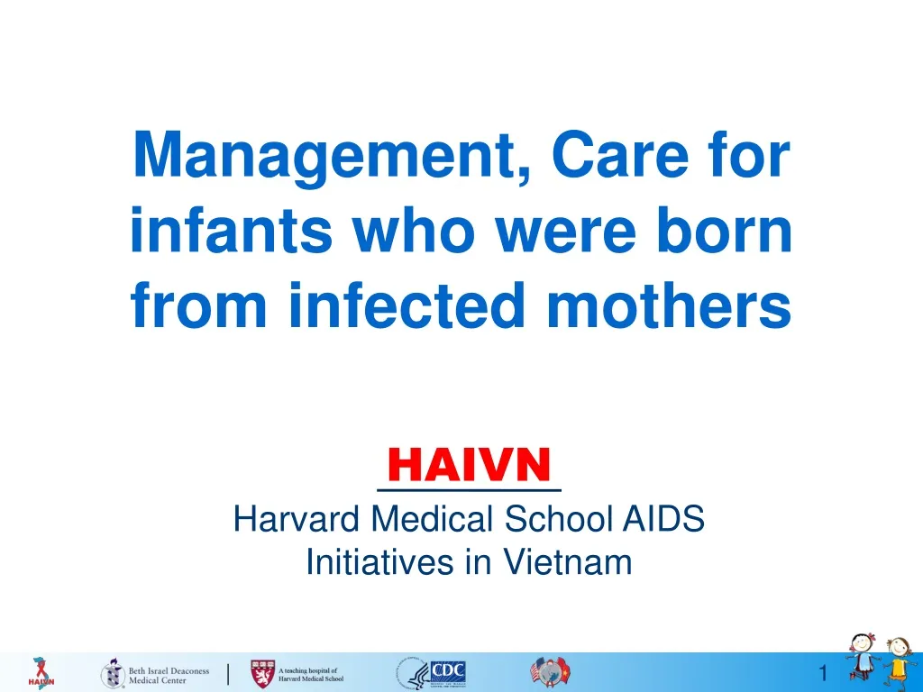 management care for infants who were born from infected mothers