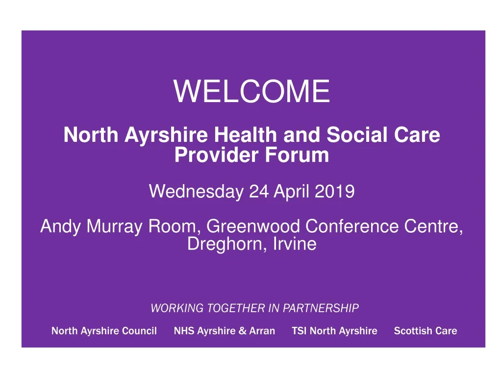 welcome north ayrshire health and social care