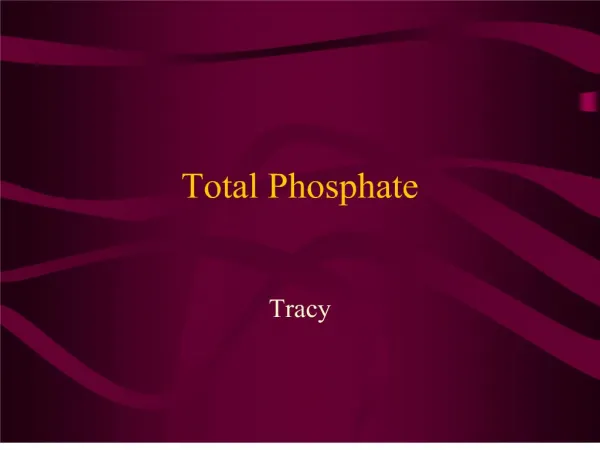 Total Phosphate