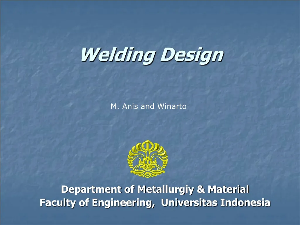 welding design