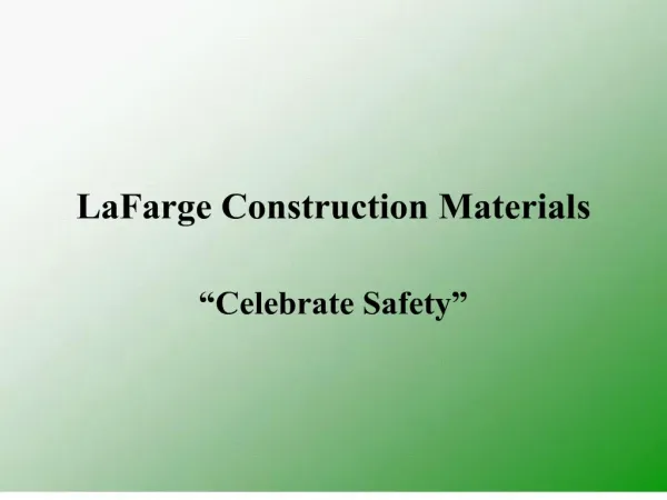 LaFarge Construction Materials