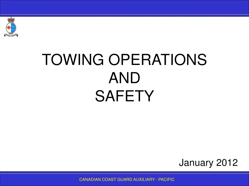towing operations and safety