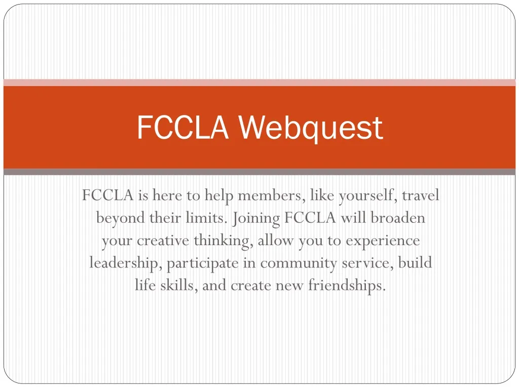 fccla webquest