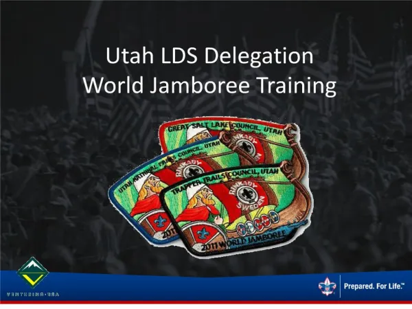 Utah LDS Delegation World Jamboree Training