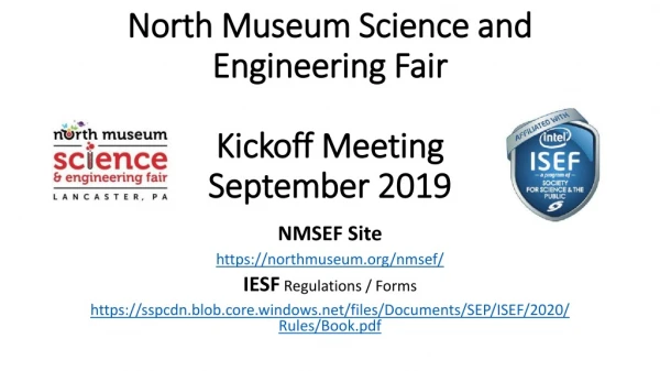 North Museum Science and Engineering Fair Kickoff Meeting September 2019