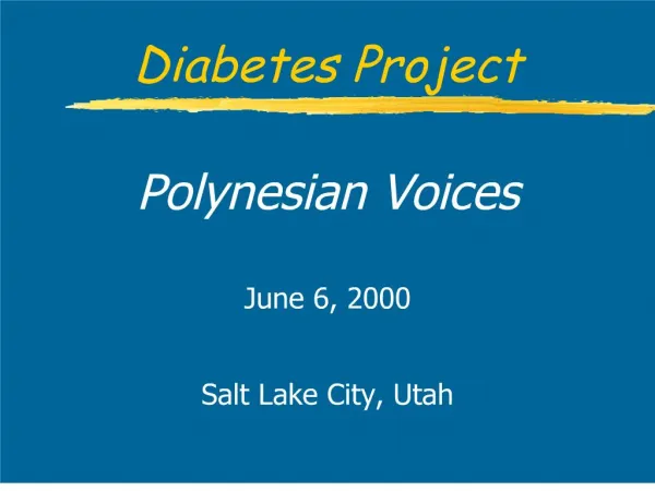 Diabetes Project