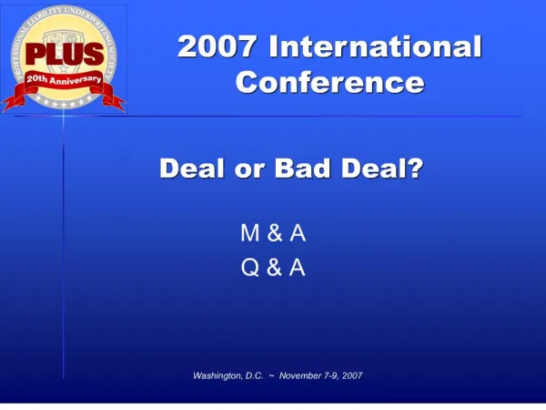 Deal or Bad Deal
