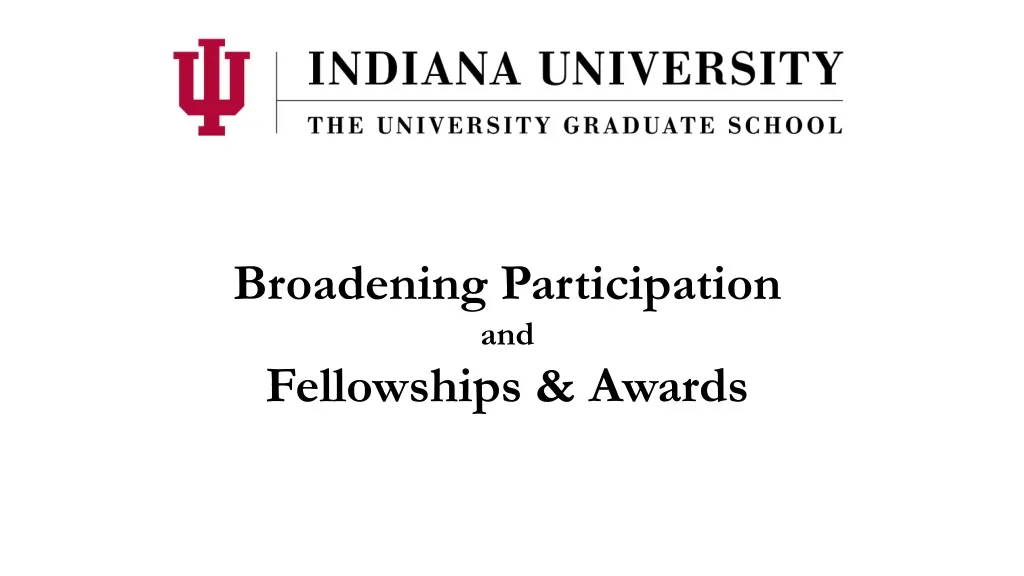 broadening participation and fellowships awards