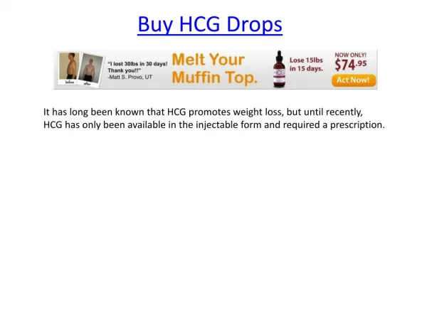 HCG Drops