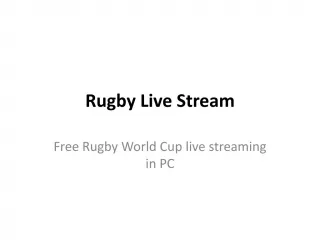 Rugby Live Stream
