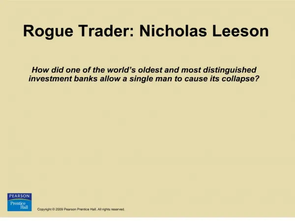 Rogue Trader: Nicholas Leeson