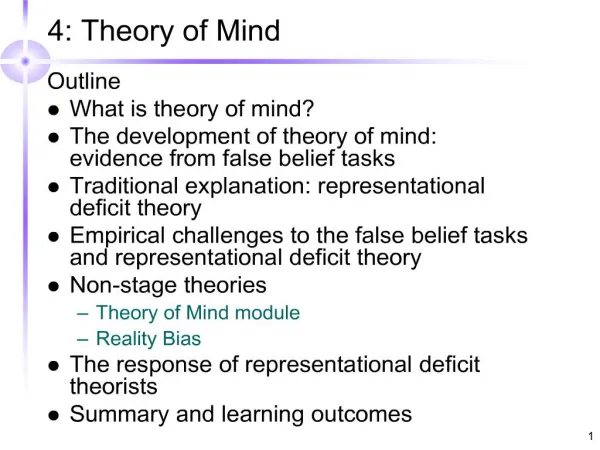 4: Theory of Mind