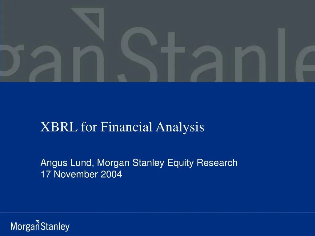 xbrl for financial analysis
