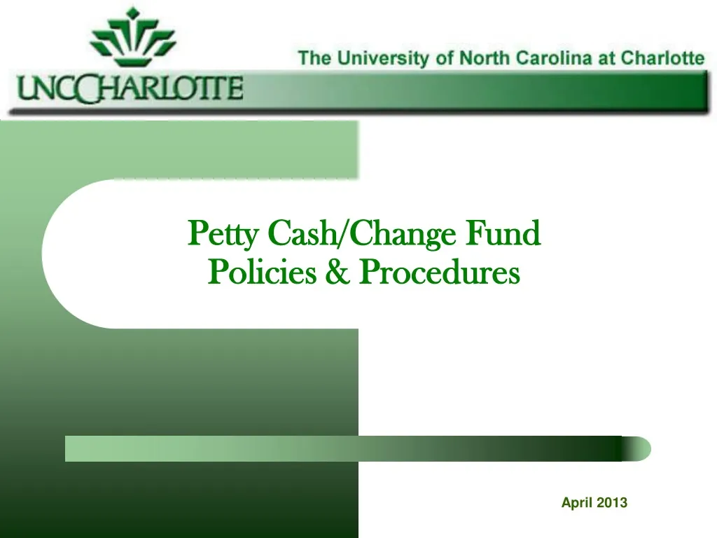 petty cash change fund policies procedures