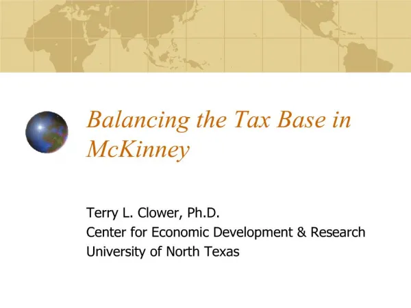 Balancing the Tax Base in McKinney