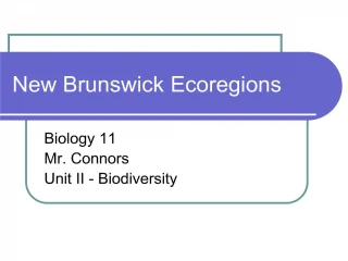New Brunswick Ecoregions - slide 1