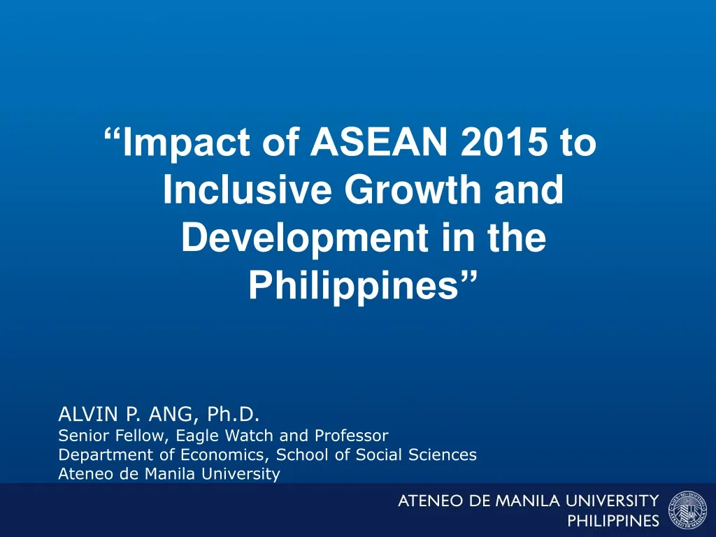 impact of asean 2015 to inclusive growth