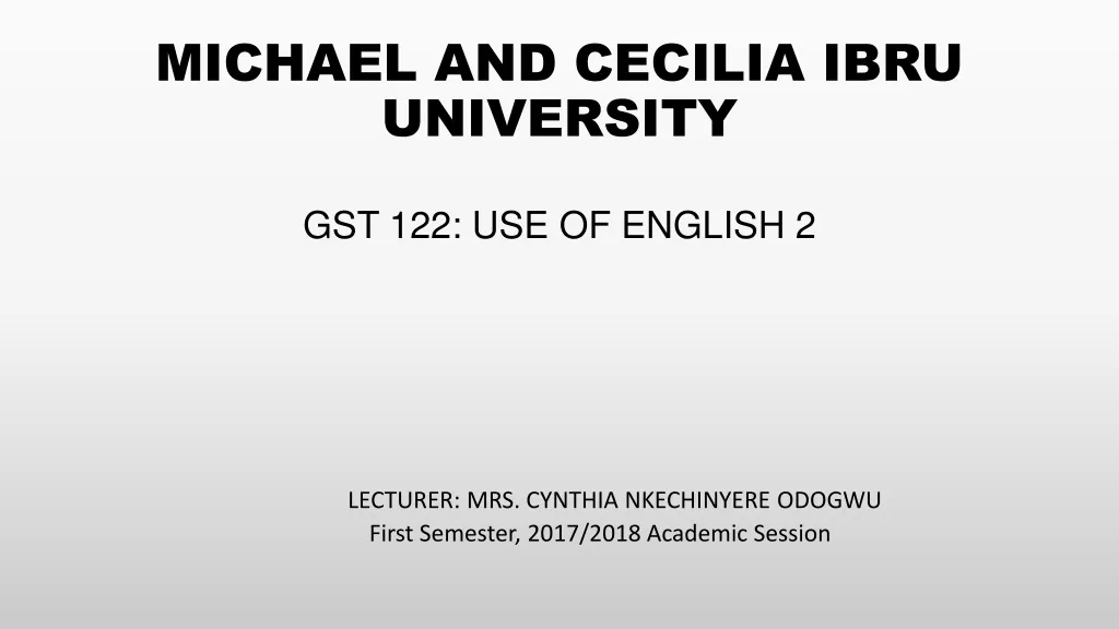 michael and cecilia ibru university