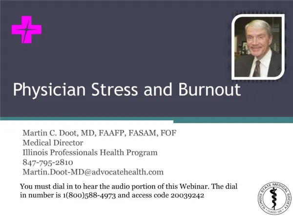 Physician Stress and Burnout