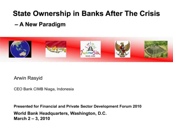 Arwin Rasyid CEO Bank CIMB Niaga, Indonesia