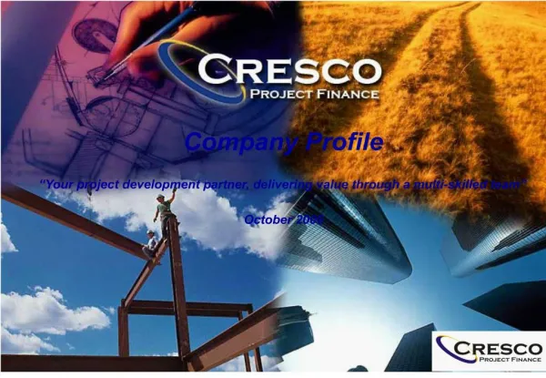 CRESCO PROJECT FINANCE Company profile