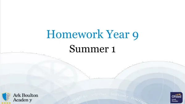Homework Year 9
