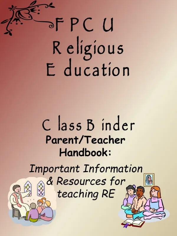 FPCU Religious Education Class Binder