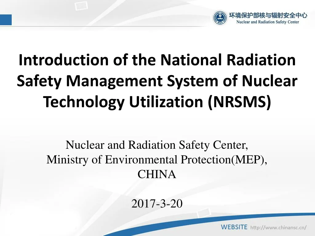 introduction of the national radiation safety