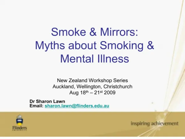 Smoke Mirrors: Myths about Smoking Mental Illness